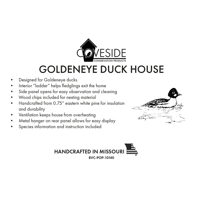 Coveside Goldeneye Duck House, Unassembled