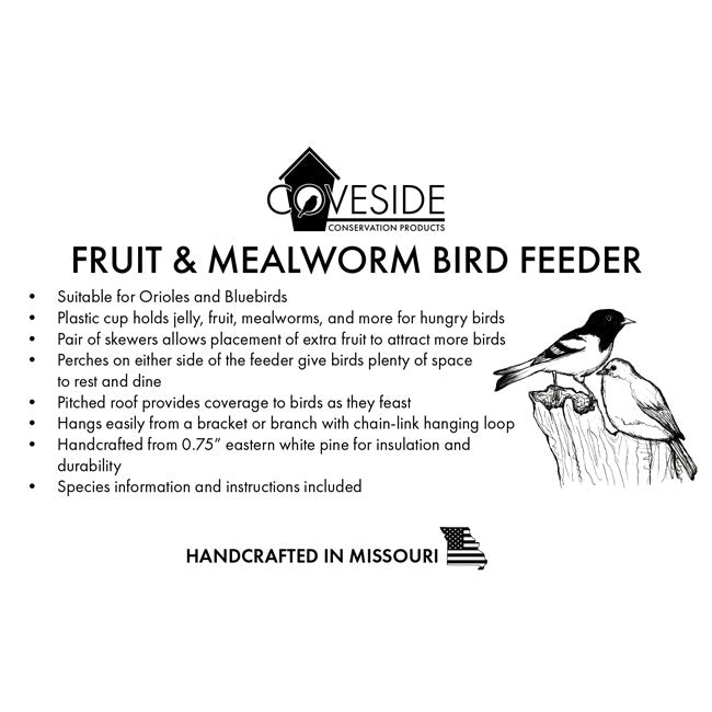 Jelly, Fruit, and Mealworm Feeder