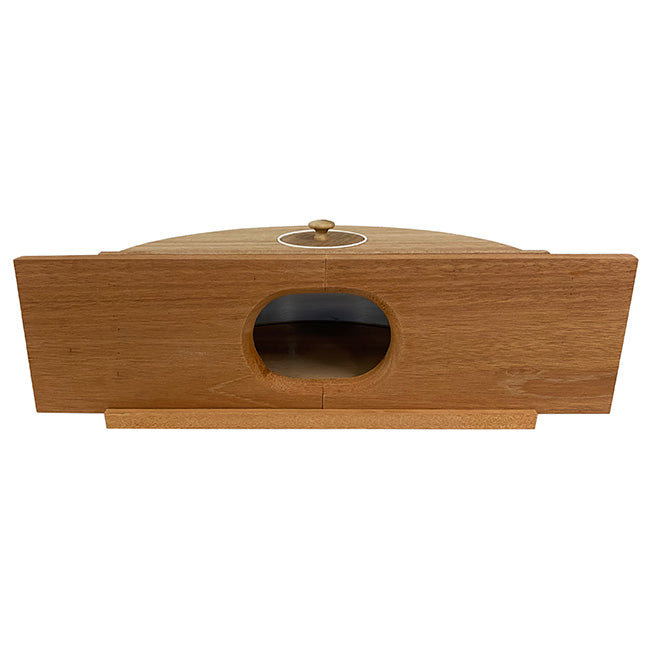 Panoramic In-House Bird Feeder with Mirrored Back