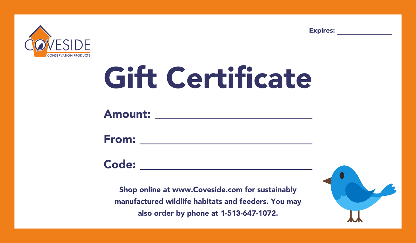 Coveside Gift Cards