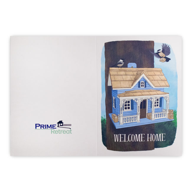"Welcome Home" Greeting Card by Prime Retreat