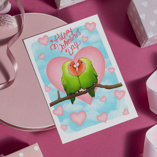 "Lovebirds" Greeting Card by Prime Retreat