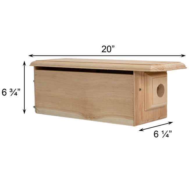 Horizontal Bluebird House