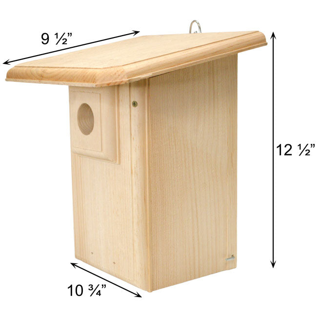 Classic Western Bluebird House w/ Extra Large Roof