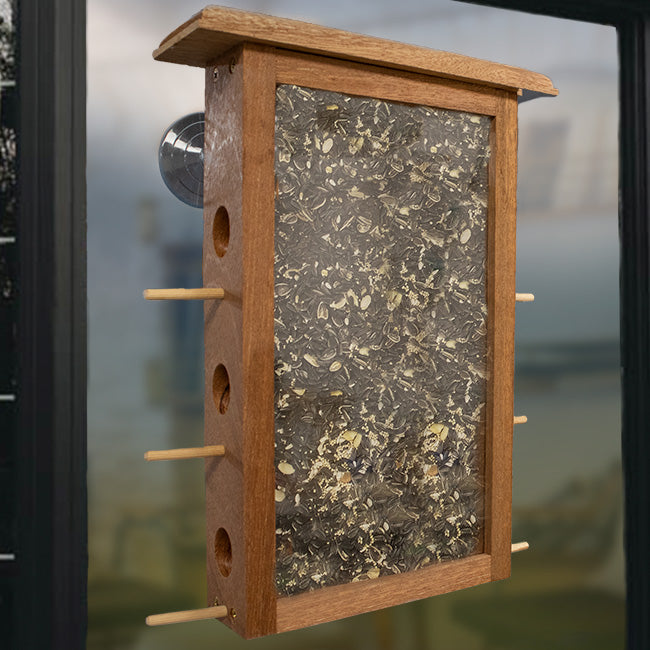 Six Port Window Bird Feeder