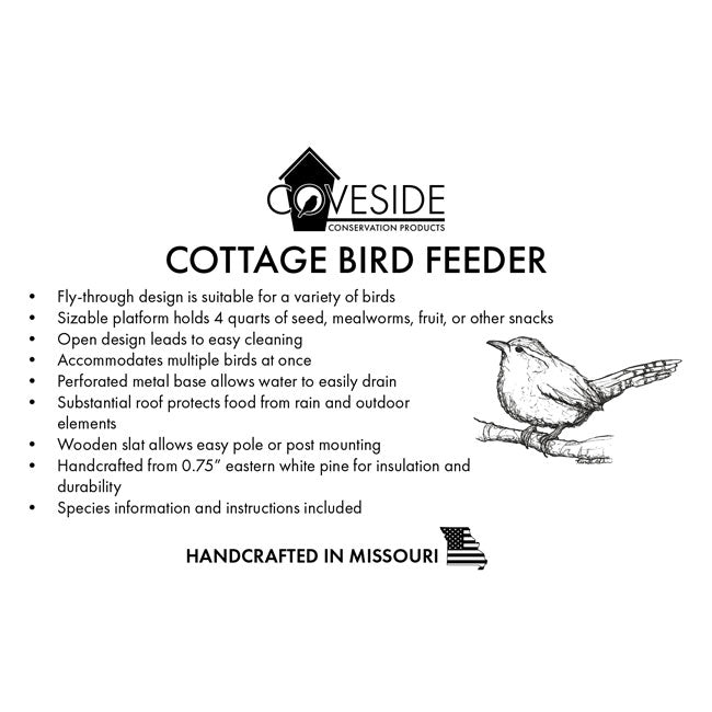 Coveside Cottage Bird Feeder