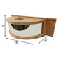 Panoramic In-House Bird Feeder with Mirrored Back
