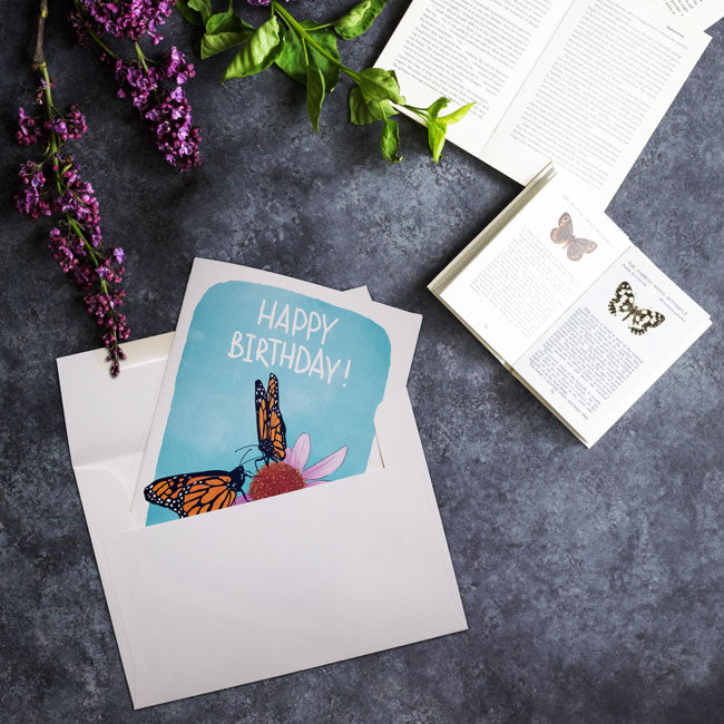 "Coneflower" Birthday Greeting Card by Prime Retreat