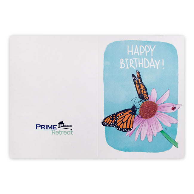"Coneflower" Birthday Greeting Card by Prime Retreat