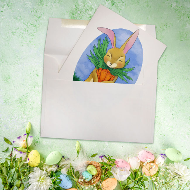 "Hoppy Easter" Greeting Card by Prime Retreat