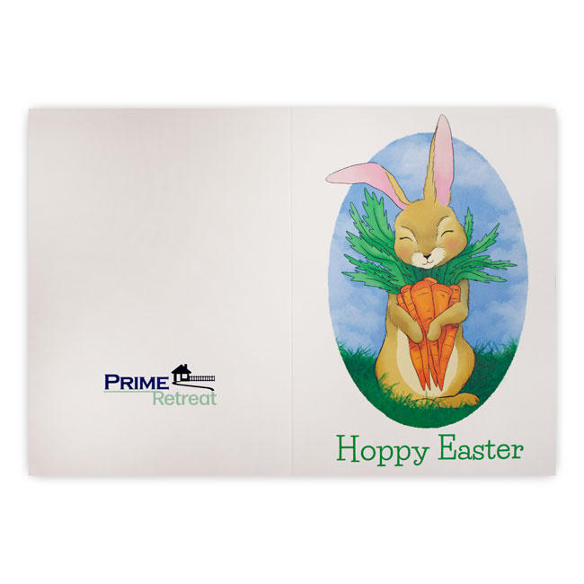 "Hoppy Easter" Greeting Card by Prime Retreat