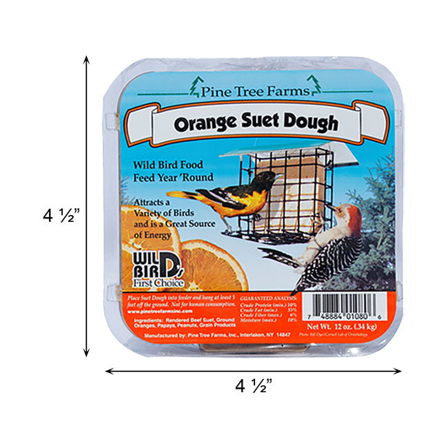 Pine Tree Farms Orange Suet Dough, 12 oz., Pack of 24