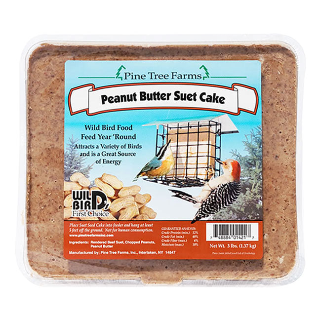 Pine Tree Large Peanut Butter Suet Cakes, 3 lbs., Pack of 16