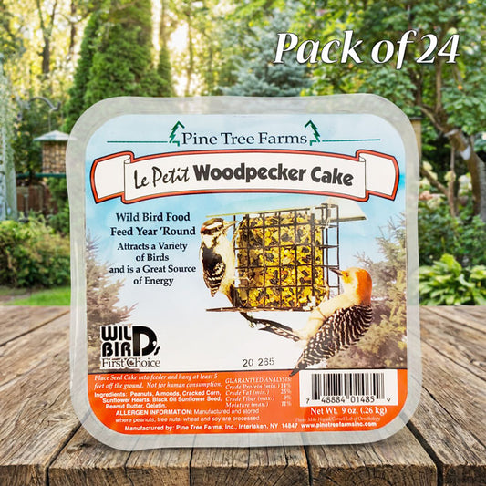 Pine Tree Farms Le Petit Woodpecker Cakes, 9 oz., Pack of 24