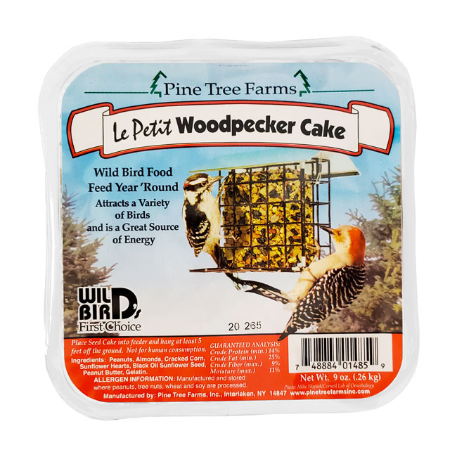 Pine Tree Farms Le Petit Woodpecker Cakes, 9 oz., Pack of 24