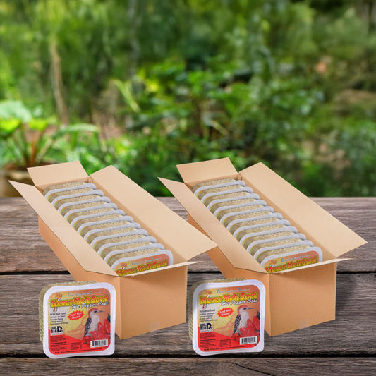 Pine Tree Never Melt Hot Pepper Suet Cakes, 12 oz, 24 Cakes