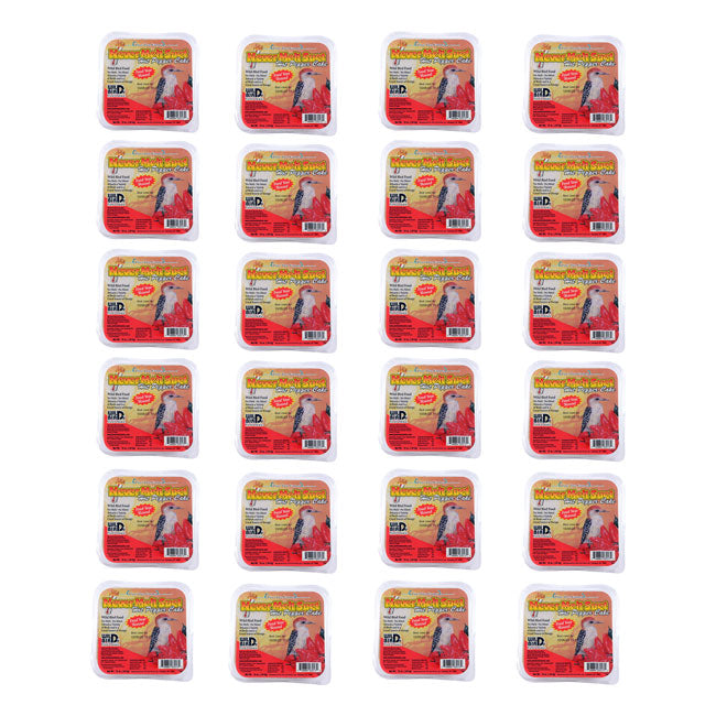 Pine Tree Never Melt Hot Pepper Suet Cakes, 12 oz, 24 Cakes