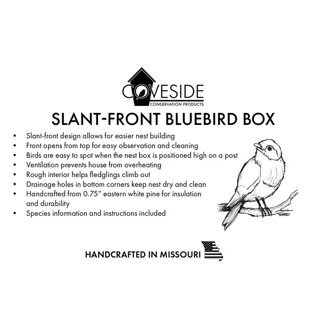 Slant-Front Bluebird Box