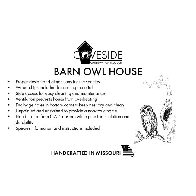 Barn Owl House, Unassembled