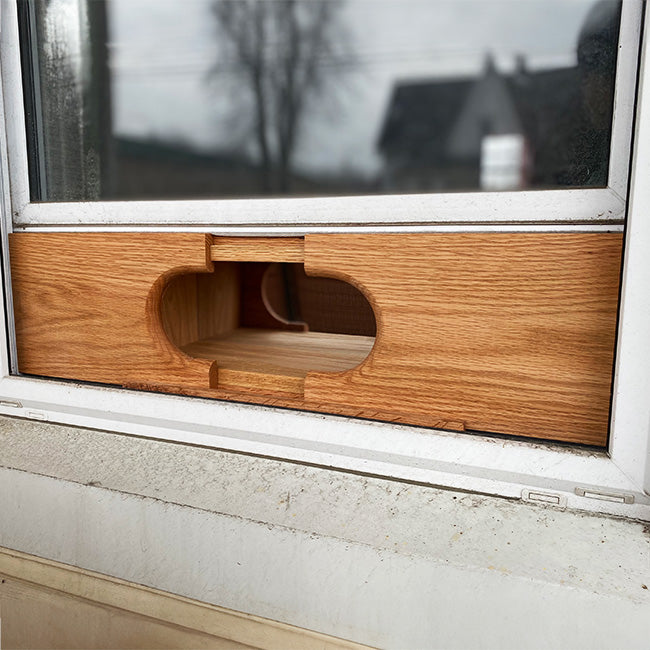 In-House Window Bird Feeder with Mirrored Back